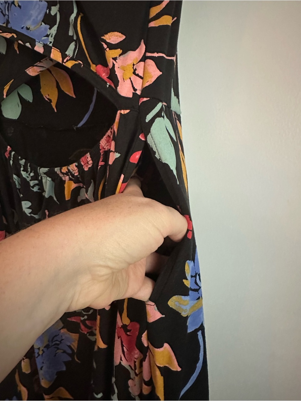 Pact Nightfall Blooms Fit & Flare Crossback Maxi Dress - Picture 3 of 4